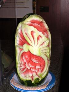 Watermelon sculpture